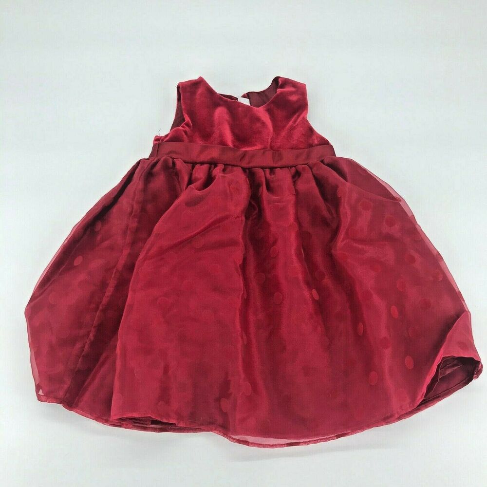 Youngland Girl Red Holiday Dress Size18M